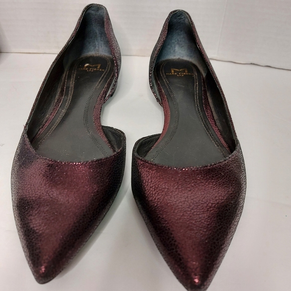 Marc Fisher Sunny d'orsay leather flat shoes - Picture 6 of 12